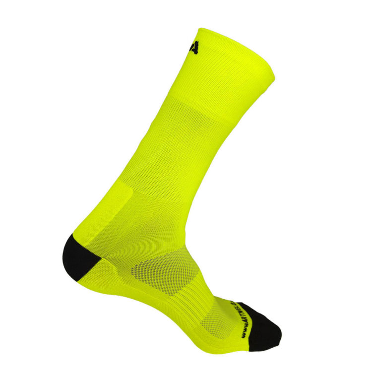 Cycling Socks Neon Yellow Extra High - Artivelo