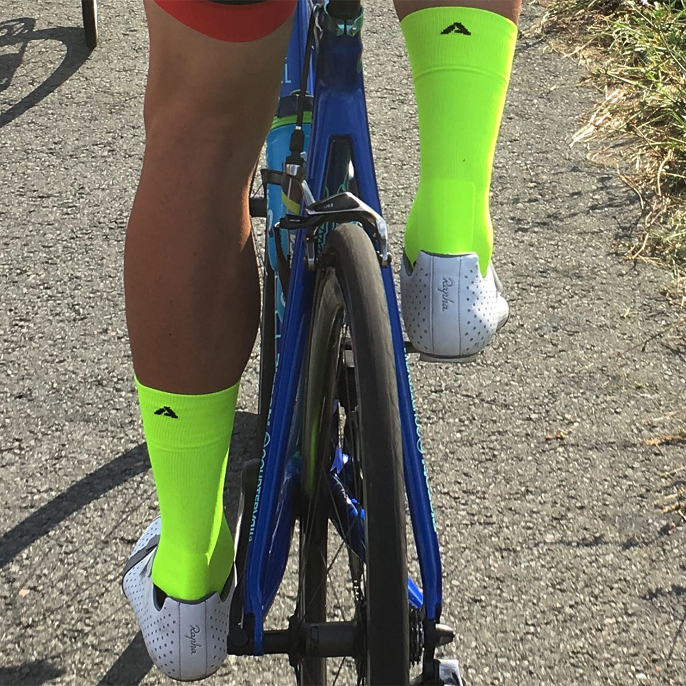 XTech Cycle Pro Socks Cycling Fluorescent Yellow