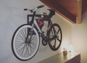 hang road bike on wall