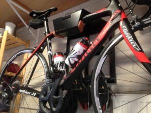 Black all in one hanging system racing bike