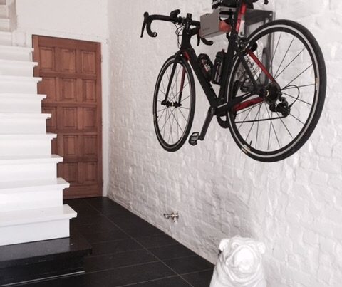 Hang your bike on the wall in the entry like Hilde