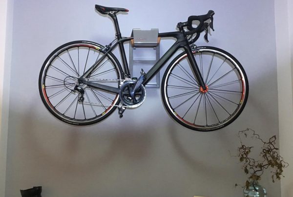 Suspension system bicycle wall grey