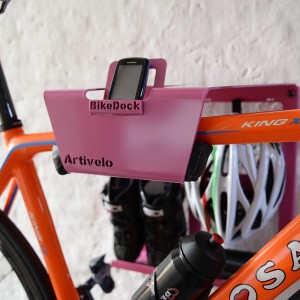 Artivelo BikeDock Rosa Bike Wallmount Fiets ophangsysteem Garmin